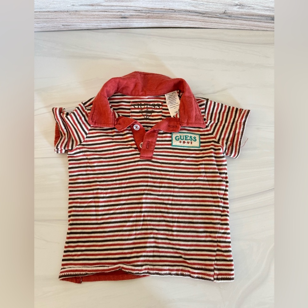 Guess striped kids polo